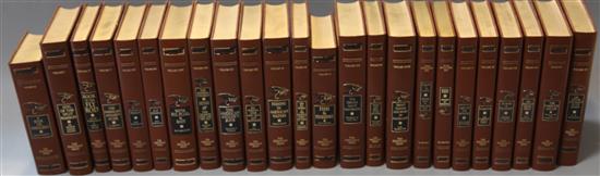 Fly Fishermans Gold Library, 24 vols, 8vo, brown leatherette, set number 185 of 2500, Derrydale Press,